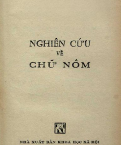 Nghiên Cứu Về Chữ Nôm (NXB Khoa Học Xã Hội 1981) - Lê Văn Quán